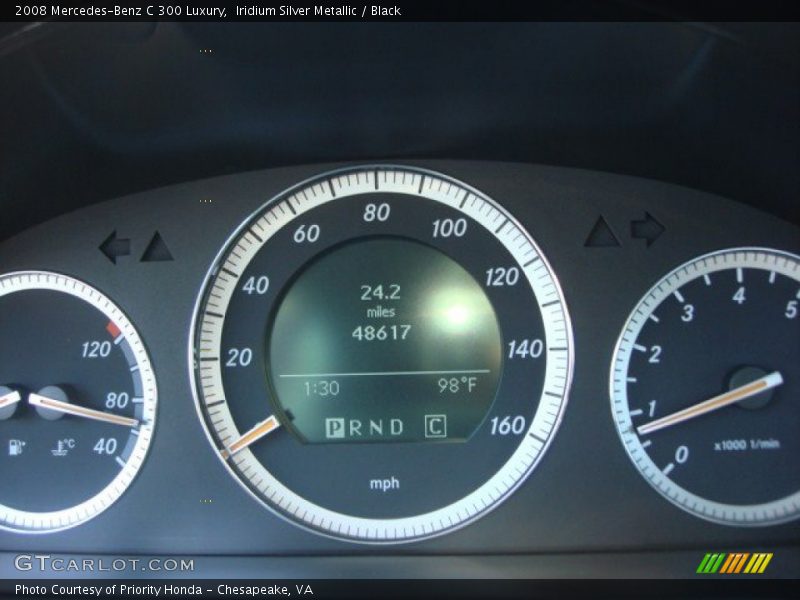 Iridium Silver Metallic / Black 2008 Mercedes-Benz C 300 Luxury