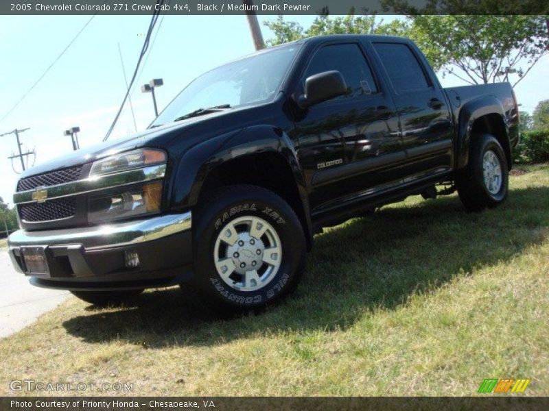Black / Medium Dark Pewter 2005 Chevrolet Colorado Z71 Crew Cab 4x4