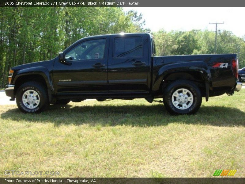 Black / Medium Dark Pewter 2005 Chevrolet Colorado Z71 Crew Cab 4x4
