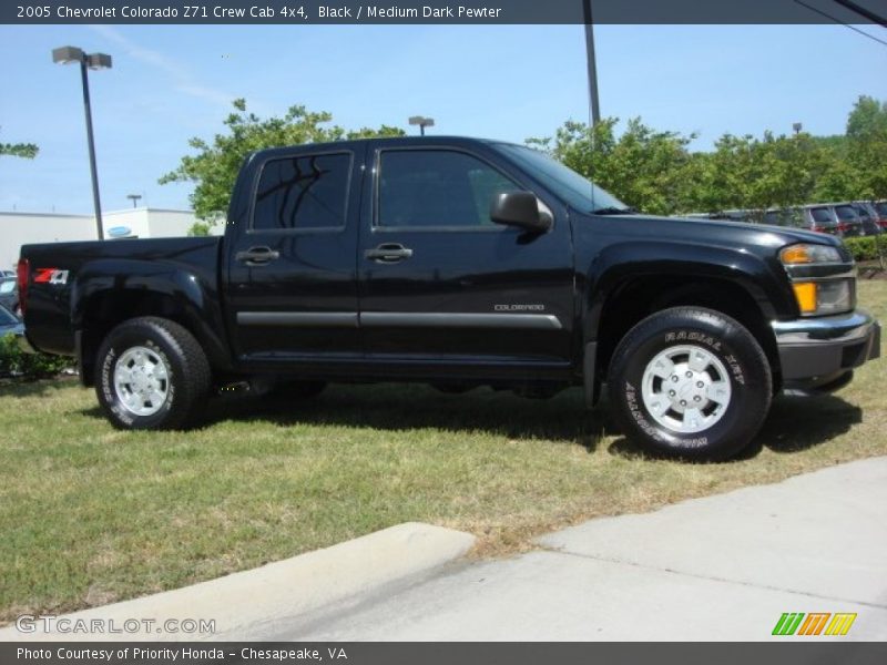 Black / Medium Dark Pewter 2005 Chevrolet Colorado Z71 Crew Cab 4x4