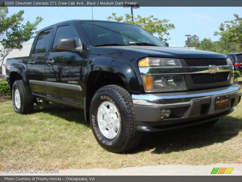 Black / Medium Dark Pewter 2005 Chevrolet Colorado Z71 Crew Cab 4x4