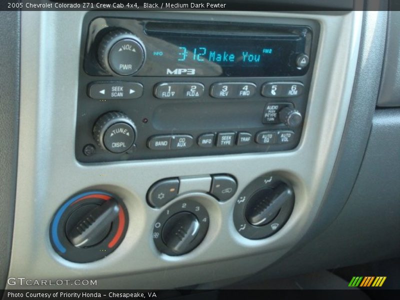 Black / Medium Dark Pewter 2005 Chevrolet Colorado Z71 Crew Cab 4x4