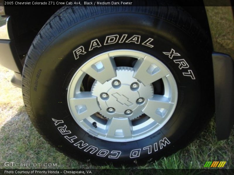 Black / Medium Dark Pewter 2005 Chevrolet Colorado Z71 Crew Cab 4x4