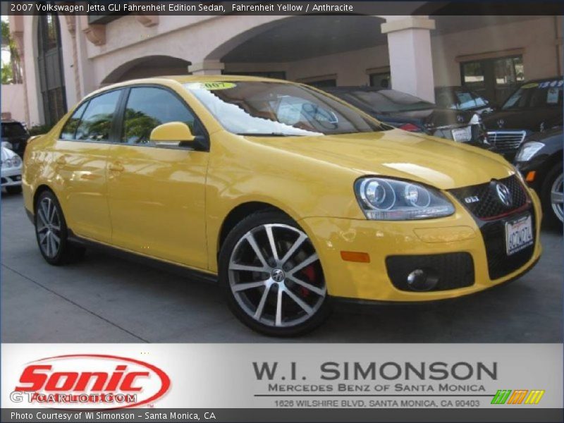 Fahrenheit Yellow / Anthracite 2007 Volkswagen Jetta GLI Fahrenheit Edition Sedan
