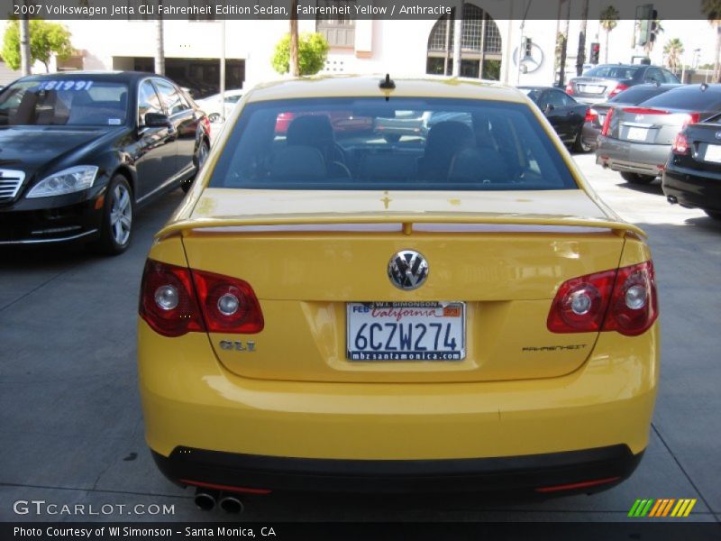 Fahrenheit Yellow / Anthracite 2007 Volkswagen Jetta GLI Fahrenheit Edition Sedan