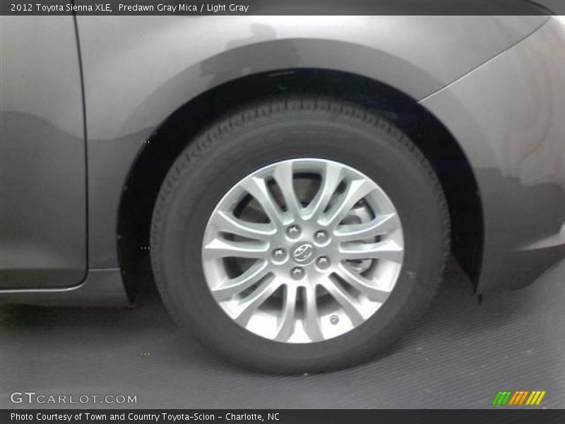 Predawn Gray Mica / Light Gray 2012 Toyota Sienna XLE