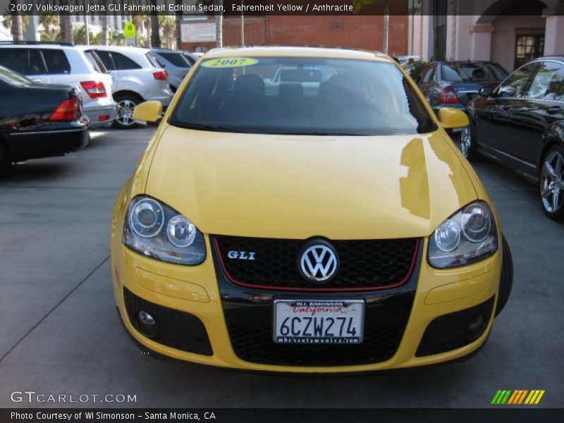 Fahrenheit Yellow / Anthracite 2007 Volkswagen Jetta GLI Fahrenheit Edition Sedan