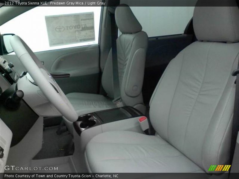 Predawn Gray Mica / Light Gray 2012 Toyota Sienna XLE