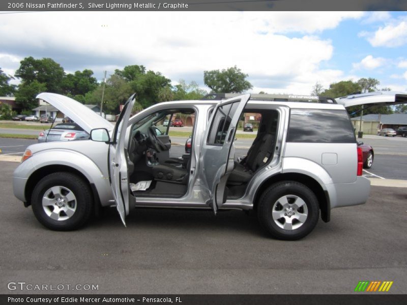 Silver Lightning Metallic / Graphite 2006 Nissan Pathfinder S