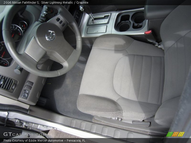 Silver Lightning Metallic / Graphite 2006 Nissan Pathfinder S