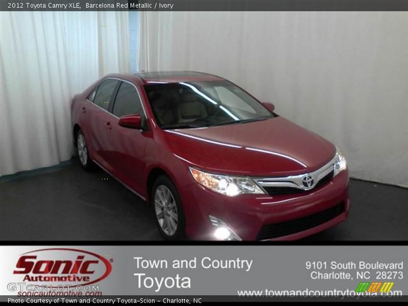 Barcelona Red Metallic / Ivory 2012 Toyota Camry XLE