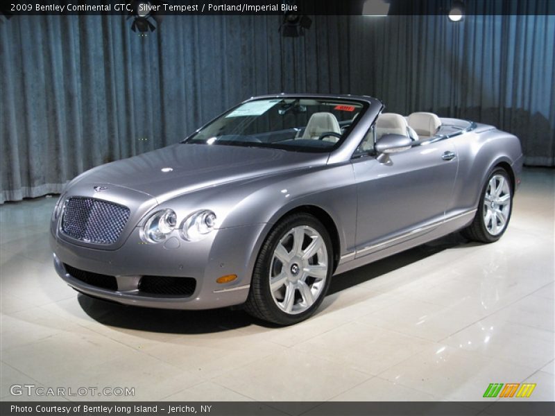 Silver Tempest / Portland/Imperial Blue 2009 Bentley Continental GTC