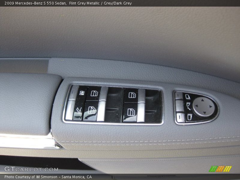 Flint Grey Metallic / Grey/Dark Grey 2009 Mercedes-Benz S 550 Sedan