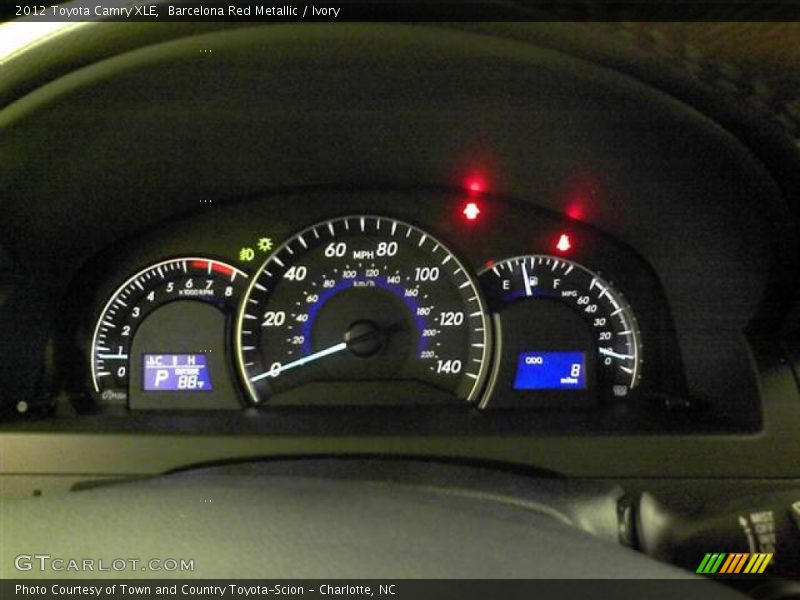 Barcelona Red Metallic / Ivory 2012 Toyota Camry XLE