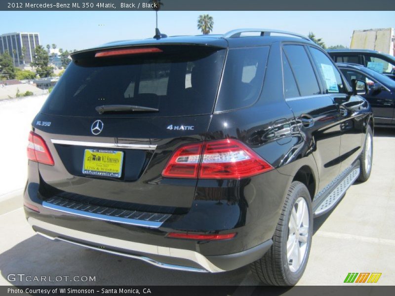 Black / Black 2012 Mercedes-Benz ML 350 4Matic
