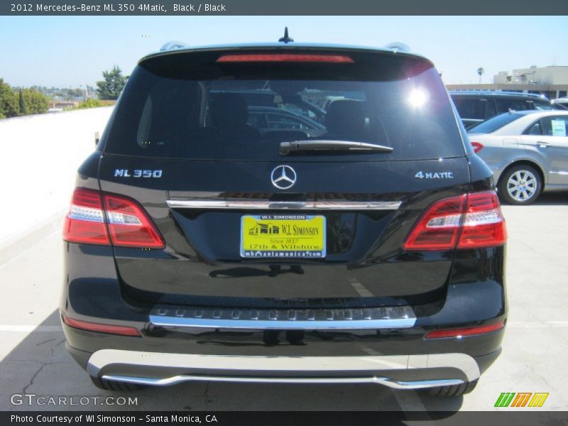 Black / Black 2012 Mercedes-Benz ML 350 4Matic