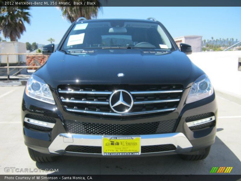 Black / Black 2012 Mercedes-Benz ML 350 4Matic