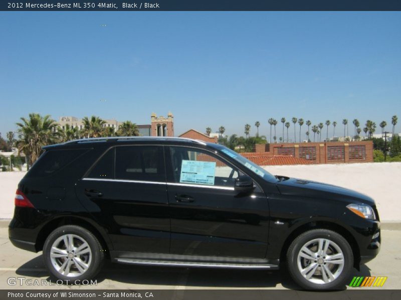 Black / Black 2012 Mercedes-Benz ML 350 4Matic