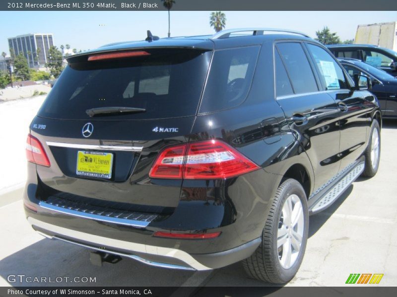 Black / Black 2012 Mercedes-Benz ML 350 4Matic