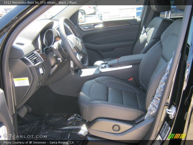 Black / Black 2012 Mercedes-Benz ML 350 4Matic