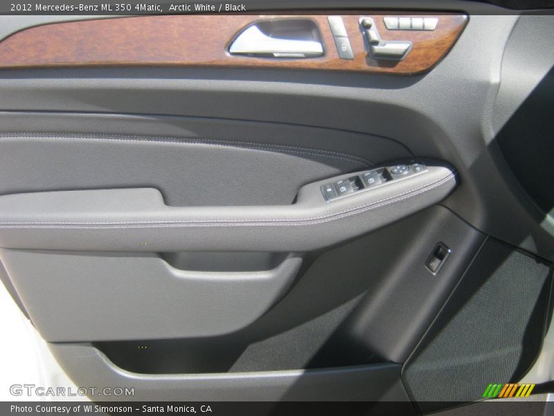 Arctic White / Black 2012 Mercedes-Benz ML 350 4Matic