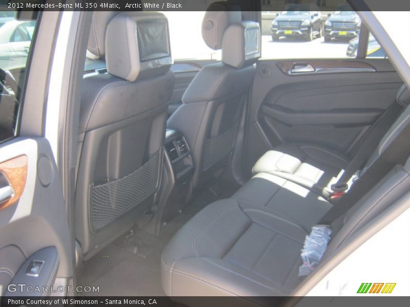 Arctic White / Black 2012 Mercedes-Benz ML 350 4Matic