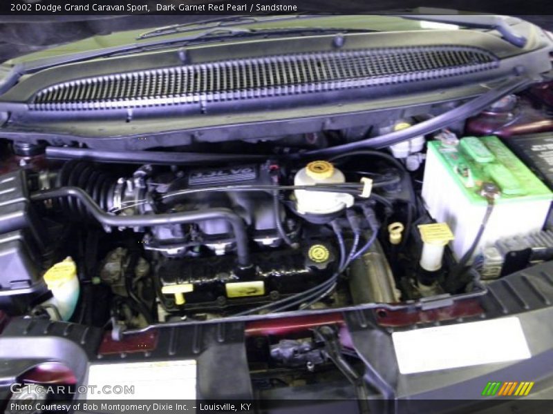 Dark Garnet Red Pearl / Sandstone 2002 Dodge Grand Caravan Sport