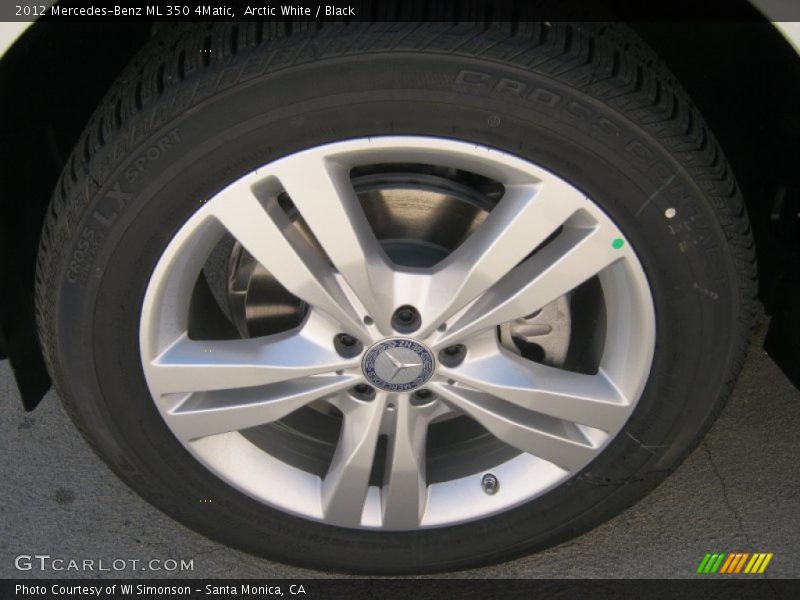 Arctic White / Black 2012 Mercedes-Benz ML 350 4Matic
