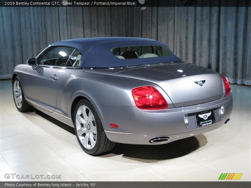 Silver Tempest / Portland/Imperial Blue 2009 Bentley Continental GTC