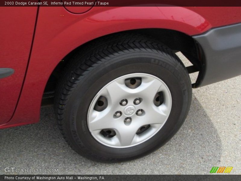 Inferno Red Tinted Pearl / Taupe 2003 Dodge Caravan SE
