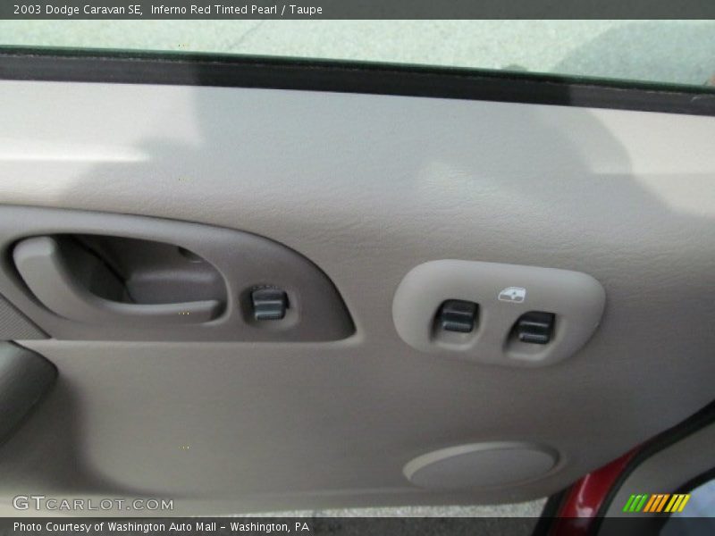 Inferno Red Tinted Pearl / Taupe 2003 Dodge Caravan SE
