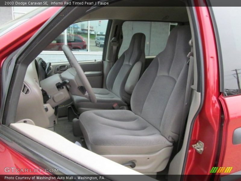 Inferno Red Tinted Pearl / Taupe 2003 Dodge Caravan SE