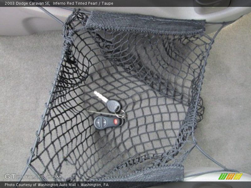 Inferno Red Tinted Pearl / Taupe 2003 Dodge Caravan SE