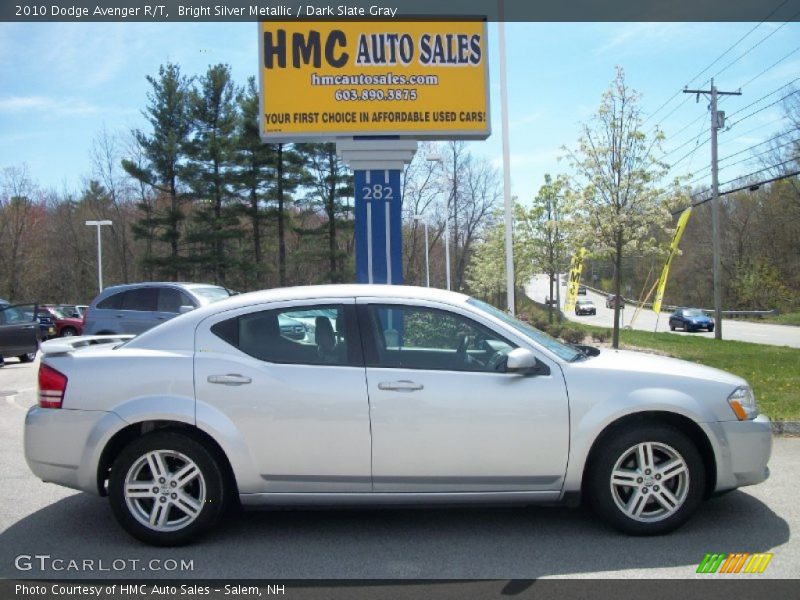 Bright Silver Metallic / Dark Slate Gray 2010 Dodge Avenger R/T