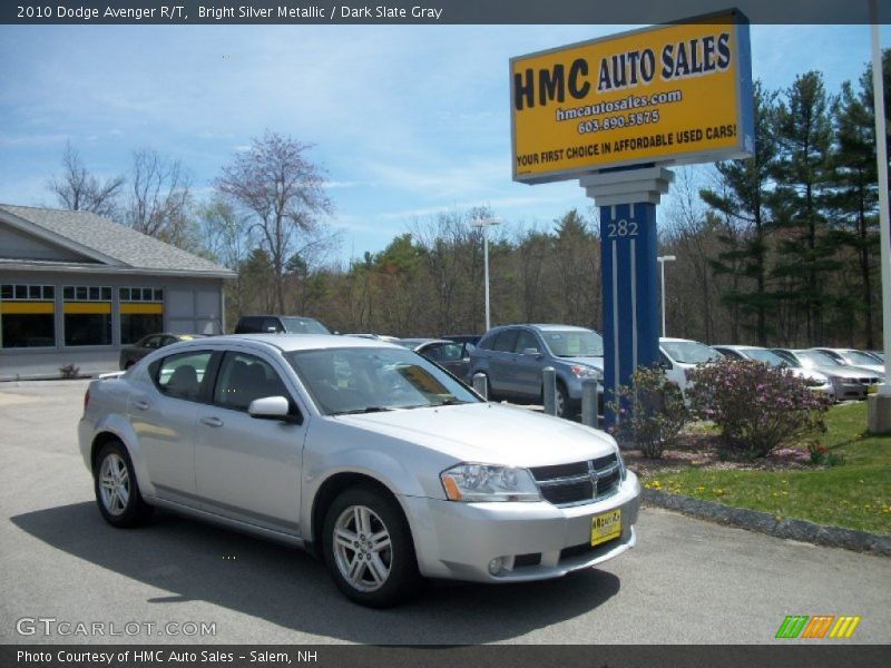 Bright Silver Metallic / Dark Slate Gray 2010 Dodge Avenger R/T