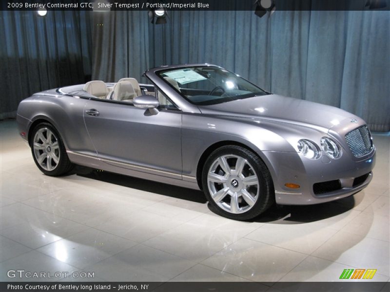 Silver Tempest / Portland/Imperial Blue 2009 Bentley Continental GTC