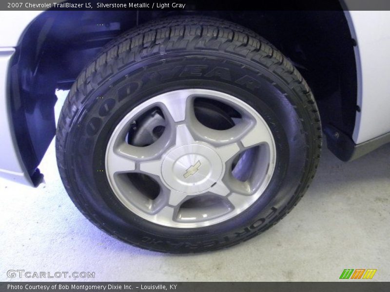 Silverstone Metallic / Light Gray 2007 Chevrolet TrailBlazer LS