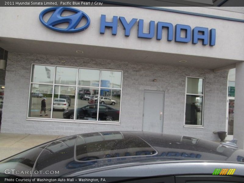 Pacific Blue Pearl / Gray 2011 Hyundai Sonata Limited