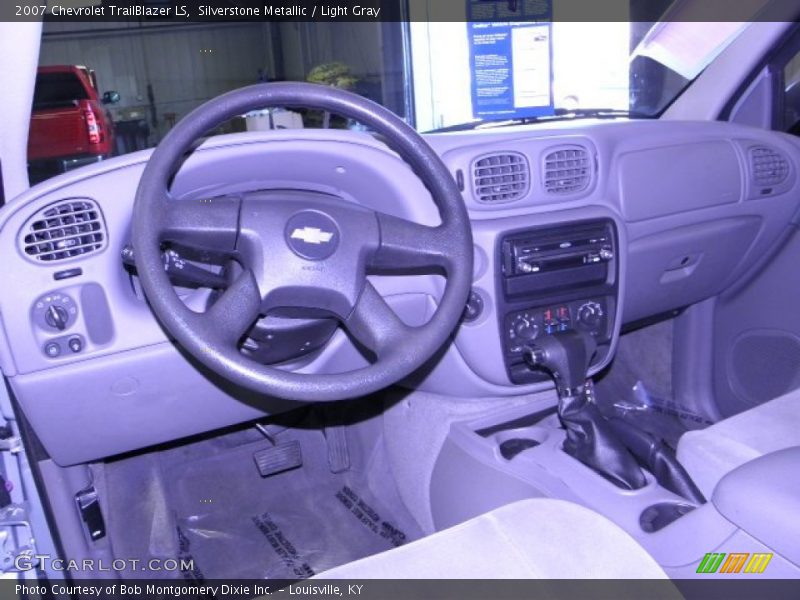 Silverstone Metallic / Light Gray 2007 Chevrolet TrailBlazer LS