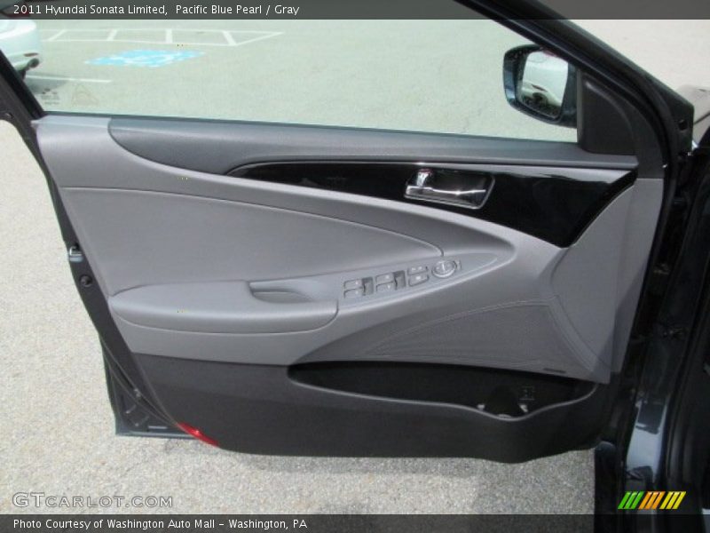 Pacific Blue Pearl / Gray 2011 Hyundai Sonata Limited