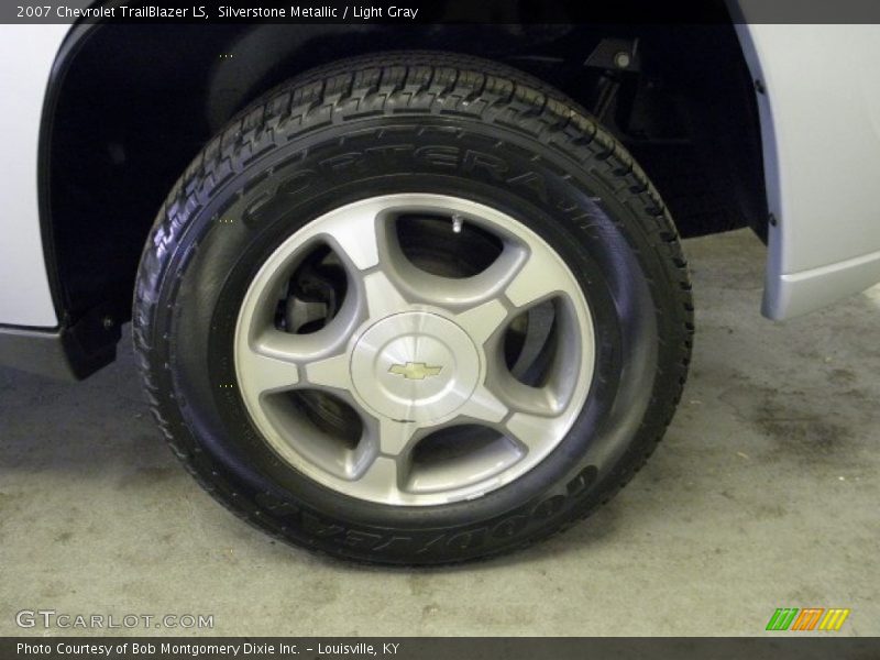 Silverstone Metallic / Light Gray 2007 Chevrolet TrailBlazer LS
