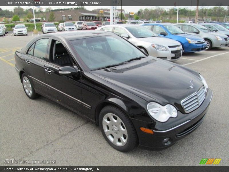 Black / Black 2006 Mercedes-Benz C 280 4Matic Luxury