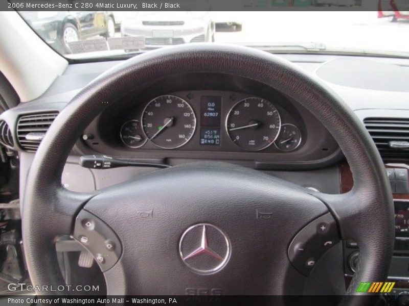 Black / Black 2006 Mercedes-Benz C 280 4Matic Luxury