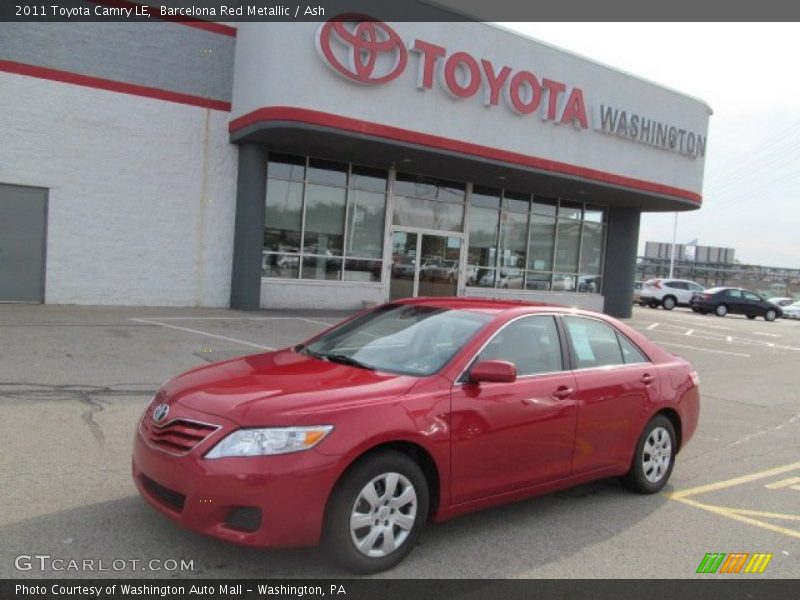Barcelona Red Metallic / Ash 2011 Toyota Camry LE