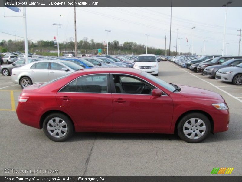 Barcelona Red Metallic / Ash 2011 Toyota Camry LE
