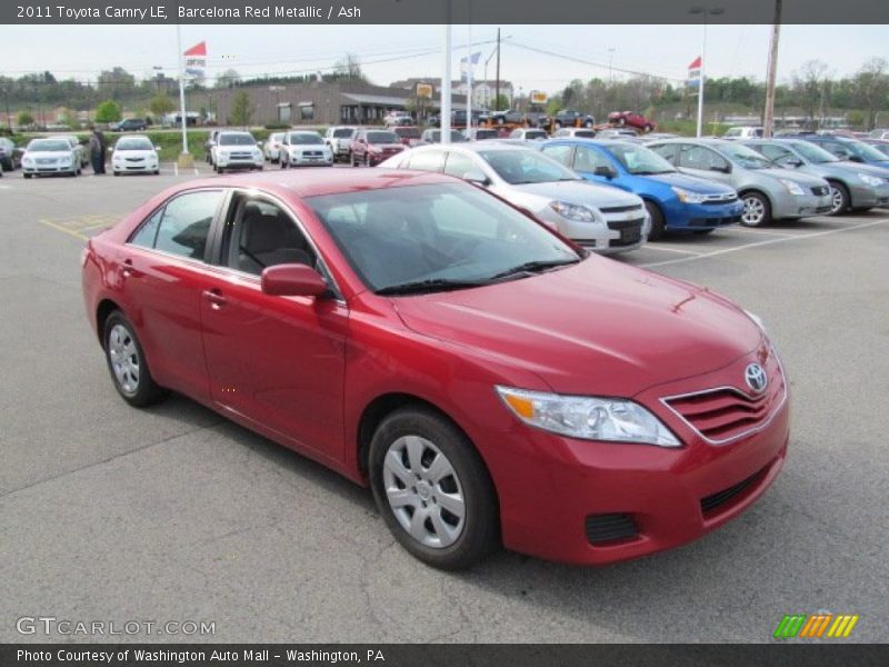 Barcelona Red Metallic / Ash 2011 Toyota Camry LE