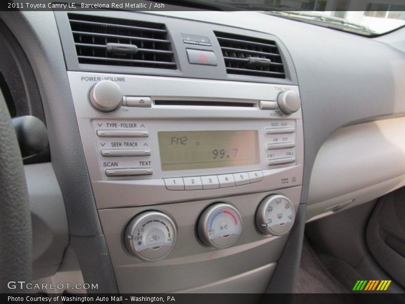 Barcelona Red Metallic / Ash 2011 Toyota Camry LE
