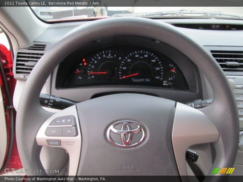 Barcelona Red Metallic / Ash 2011 Toyota Camry LE
