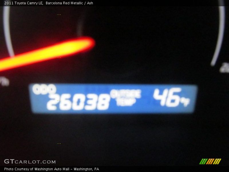 Barcelona Red Metallic / Ash 2011 Toyota Camry LE