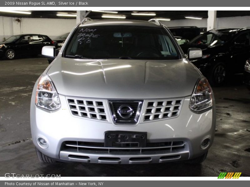 Silver Ice / Black 2009 Nissan Rogue SL AWD